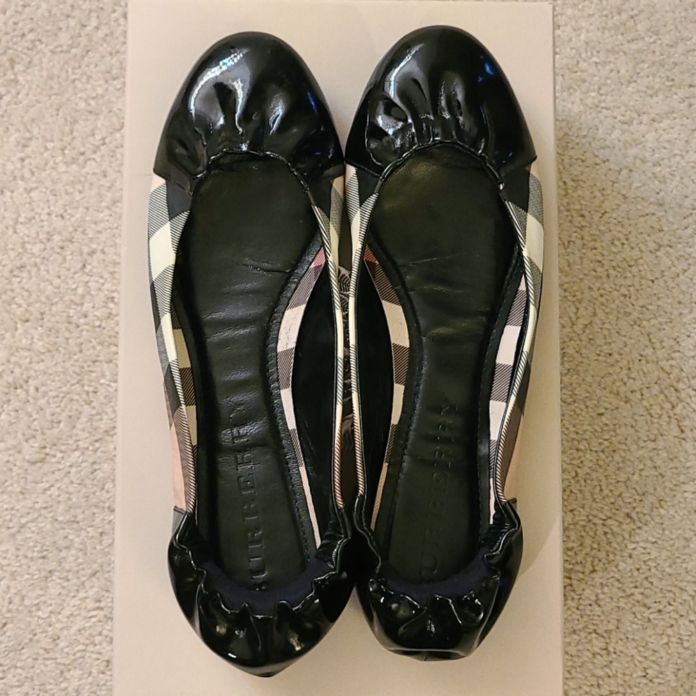 Burberry Nova Check Soft Ballet Flats - size 38.5